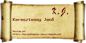 Keresztessy Jenő névjegykártya