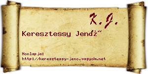 Keresztessy Jenő névjegykártya